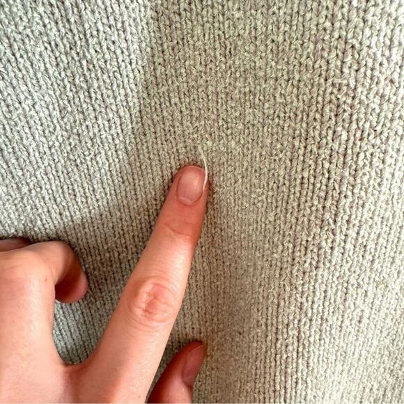 Free People Women's Large Street Fair Tunic Sweater in Lime Green Combo - Picture 12 of 13